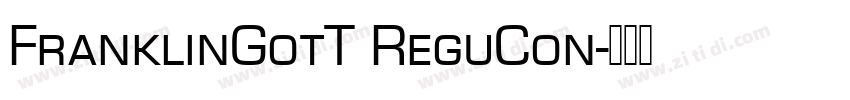 FranklinGotT ReguCon字体转换